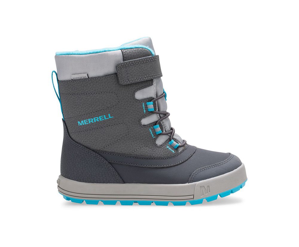 Kozaki Merrell Dziecięce Szare - Snow Storm Waterproof - 091578-EZI